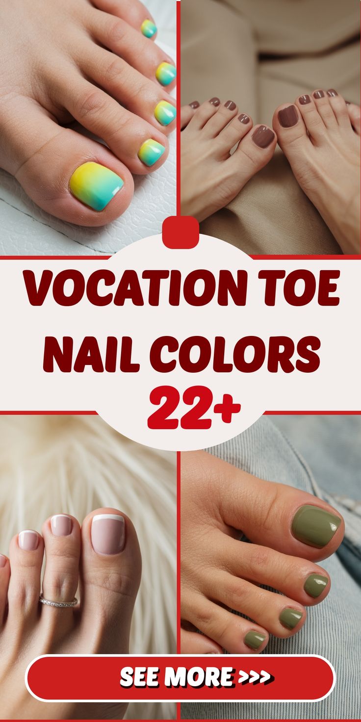 Vocation Toe Nail Colors 22 Ideas 2025: Trendy and Chic Pedicure Styles for Your Next Getaway