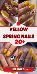 Yellow spring nails: 20 bright and fashionable ideas for 2025