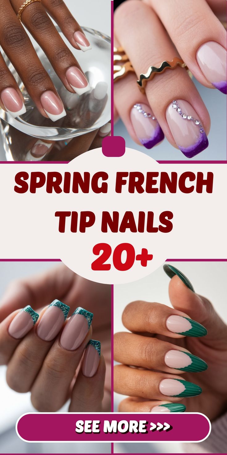 Spring French Manicure Ideas 2025 – 20 cute and colorful designs for every style