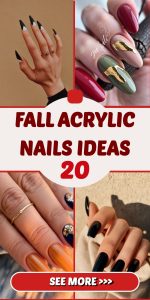 Short and Long Fall Acrylic Nails Ideas 2025: Trendy Designs from Simple to Baddie Looks