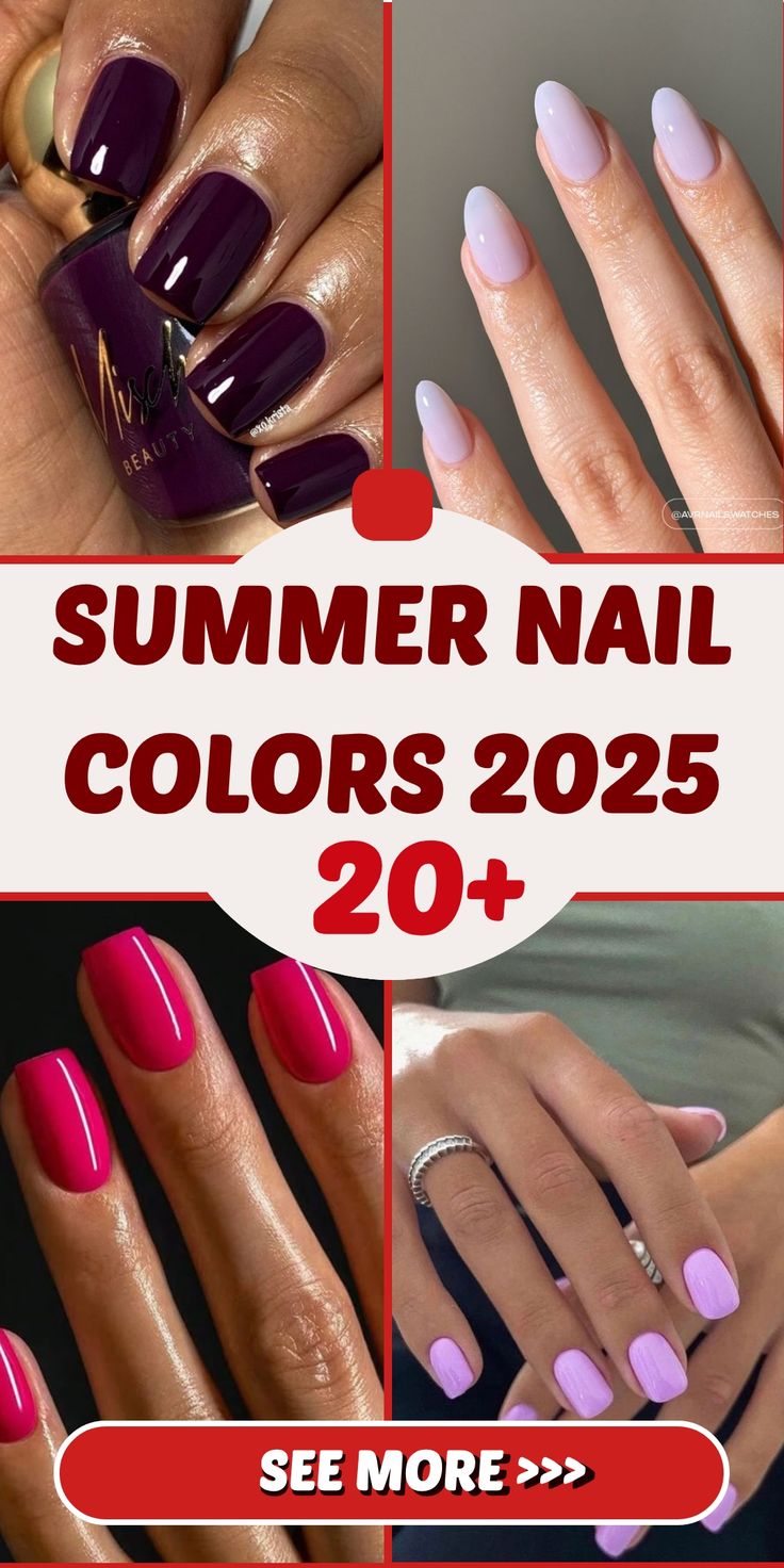 20 nail colors for summer 2025: the top trends to brighten up your manicure