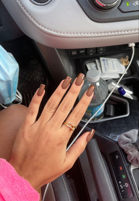 Square shaped nails fall 20 ideas