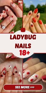 18 Attractive Ladybug Nails: Trendy Nail Art Inspiration