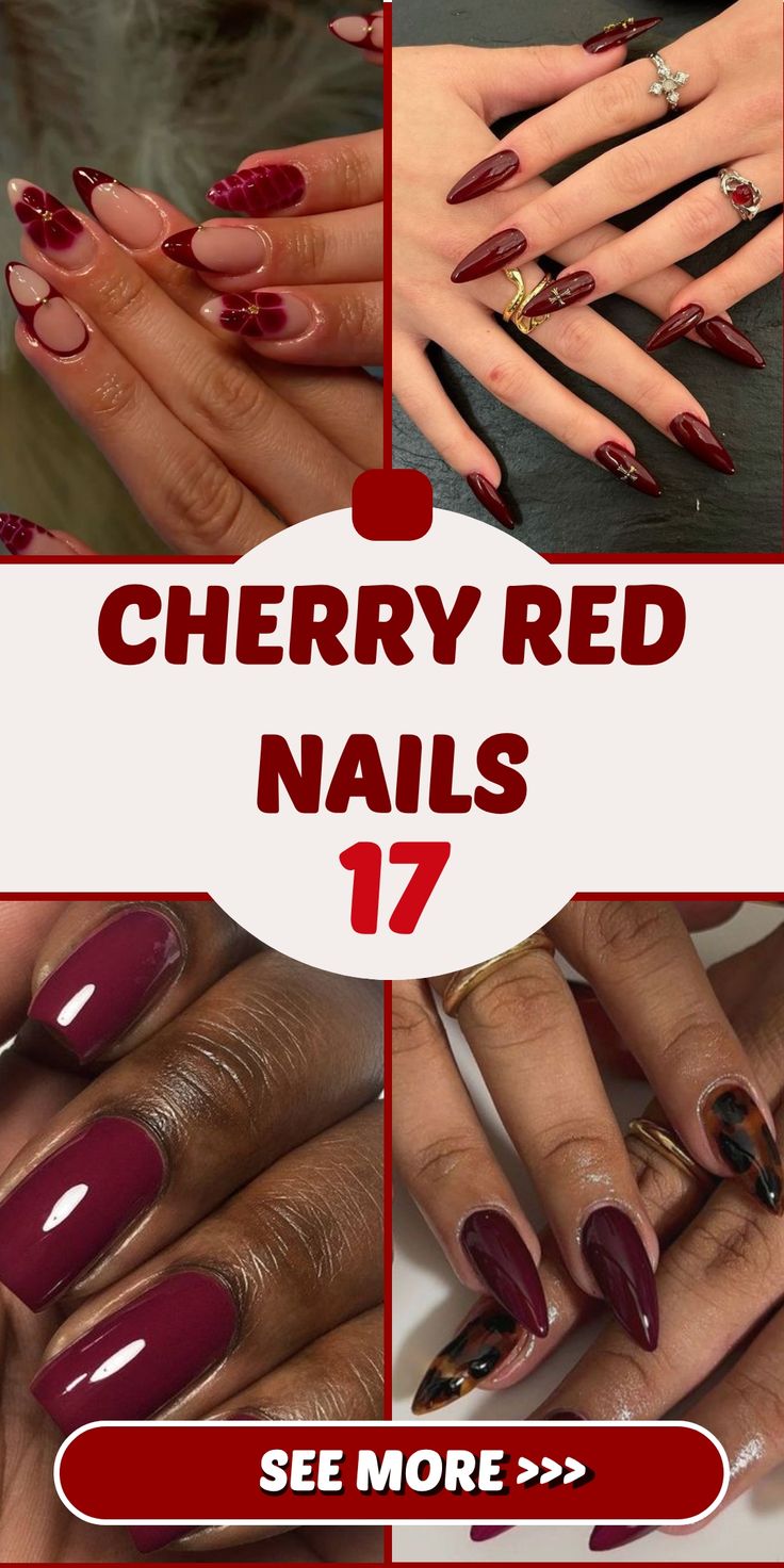 17 Cherry Red Nails: Bold and Timeless Nail Inspiration