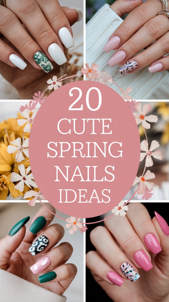 20 amazing ideas for spring nails 2025 – trendy designs in gradient, pastel, boho and acrylic colors