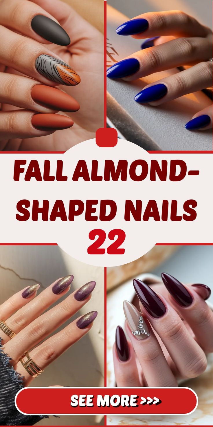 Fall Almond-Shaped Nails 2025 Ideas That Are Cute, Simple & So On Trend