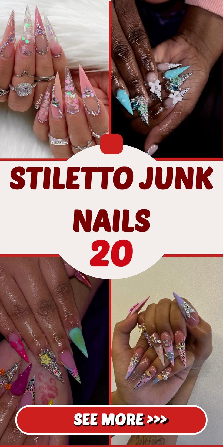20 Stiletto Junk Nails: A Comprehensive Guide