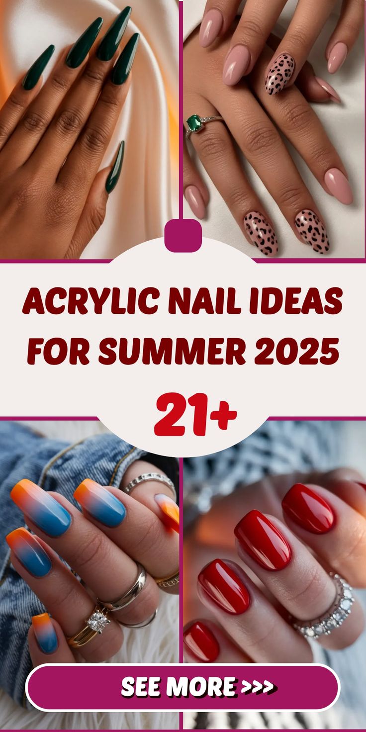 Chic Acrylic Nail Ideas for Summer 2025 That Are Too Cute to Skip