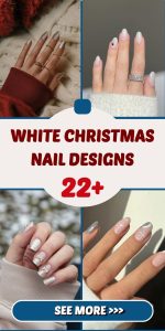 22+ Elegant White Christmas Nail Designs