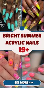 19 Shiny Summer Acrylic Nails: A Vibrant Trend for 2025