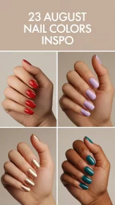August Nail Colors Inspo 2025: Cute & Creative Ideas with Gel, Dip & OPI Touches