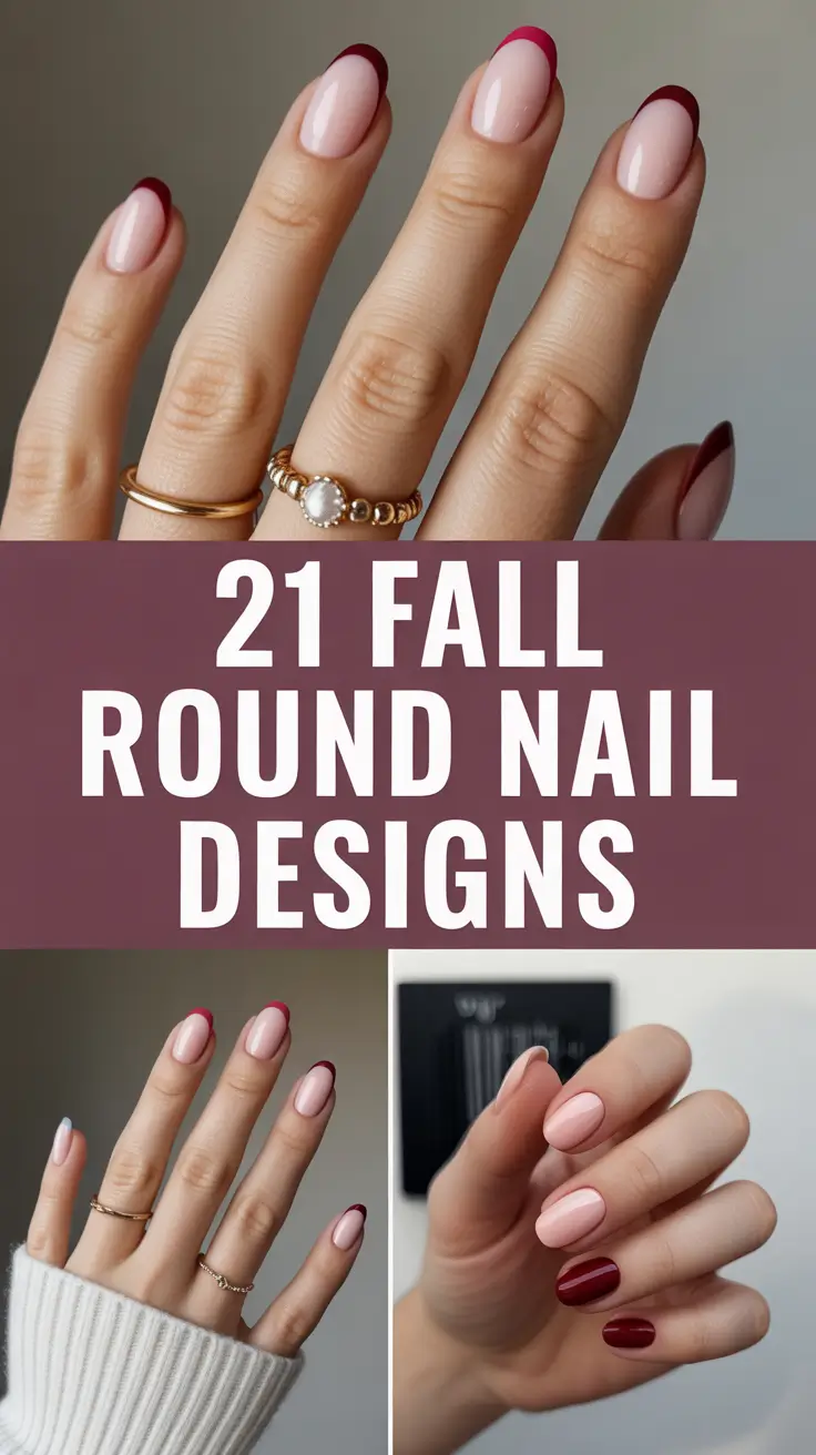 Fall 2025 Round Nail Designs: Cute, Simple & Stylish Ideas for Every Length