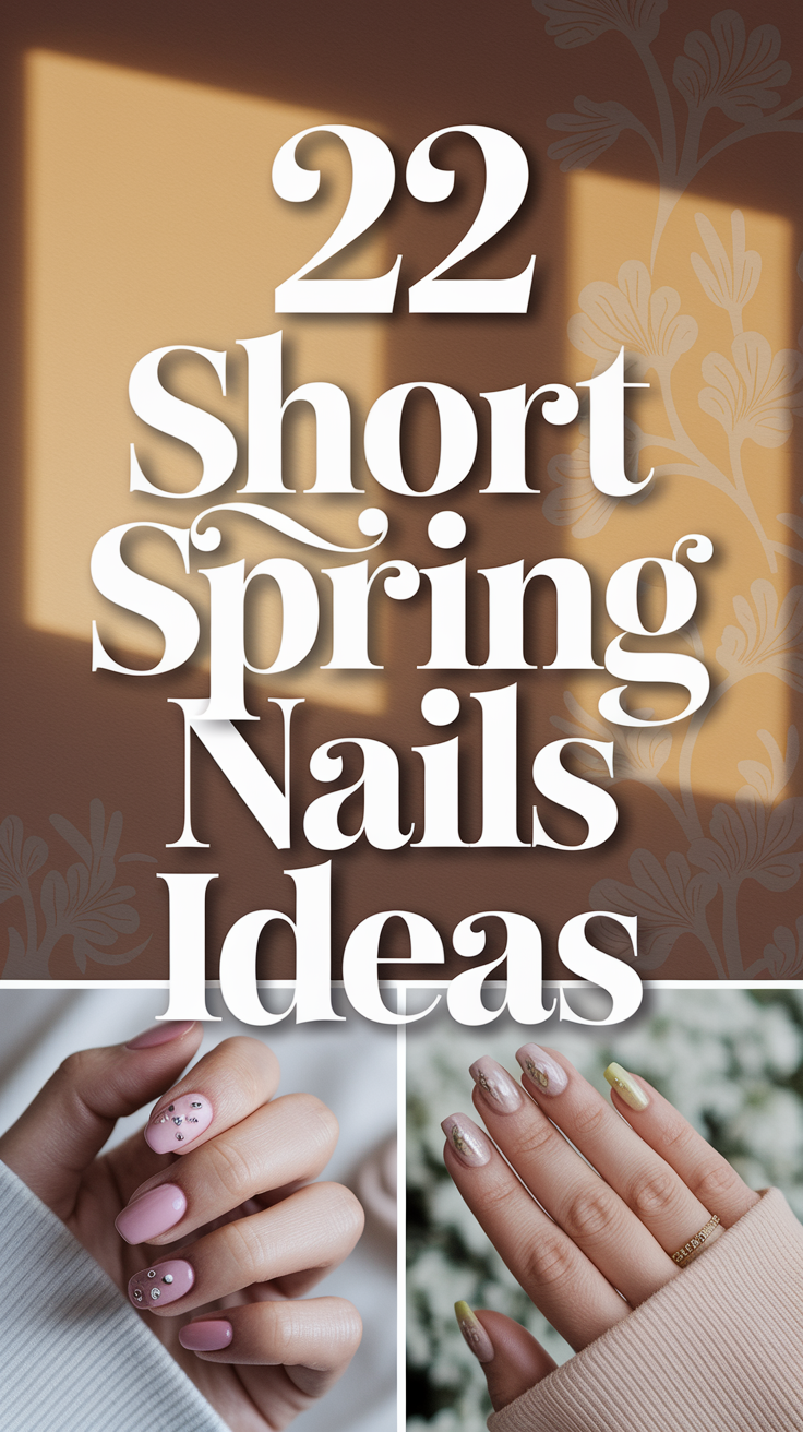 Short spring nails 22 ideas for 2025: trendy and attractive designs for this season
