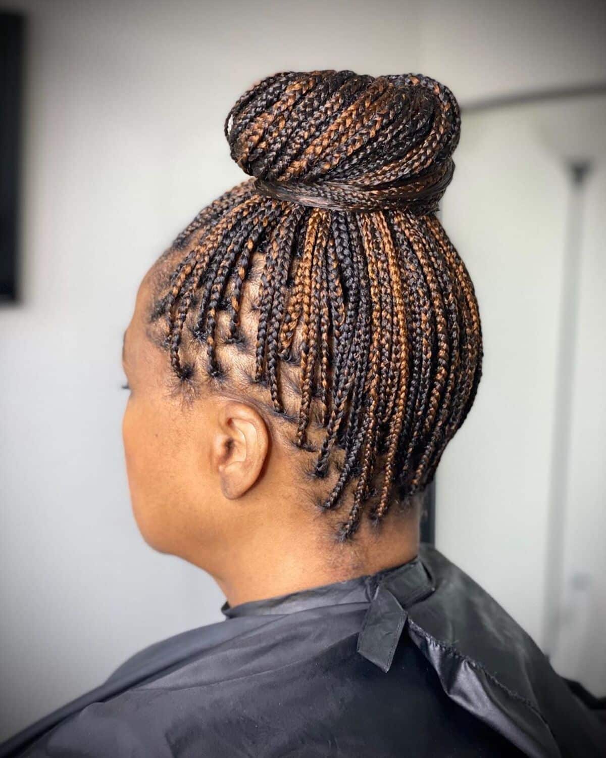 Bun braids for natural hair