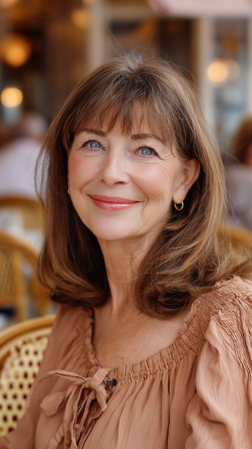 Chestnut Flow with Shimmering Layers for Dynamic Texture