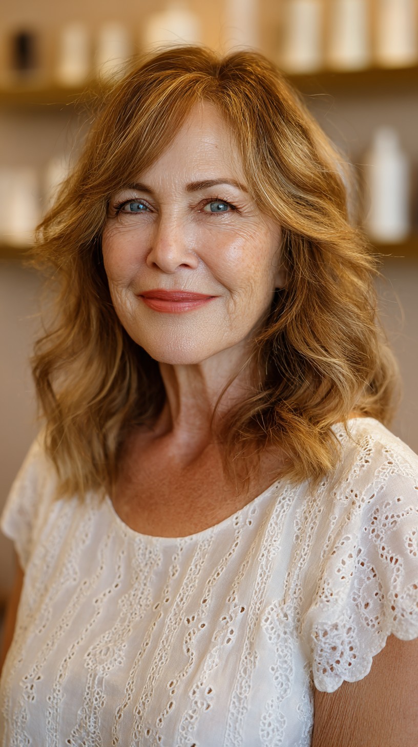 Soft Golden Waves with Luminous Highlights