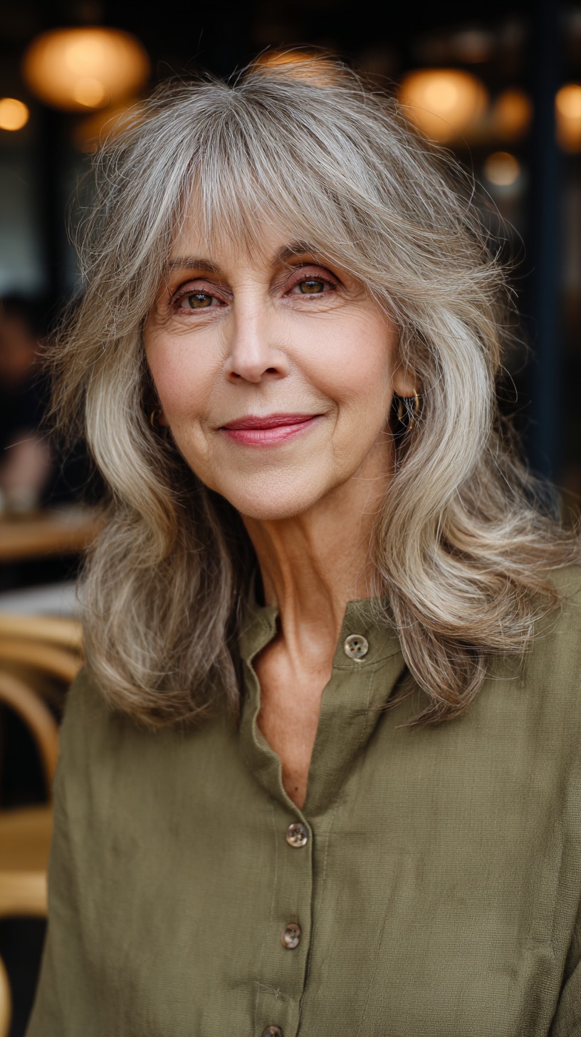 Silver Feathered Shag for Vibrant Seniors