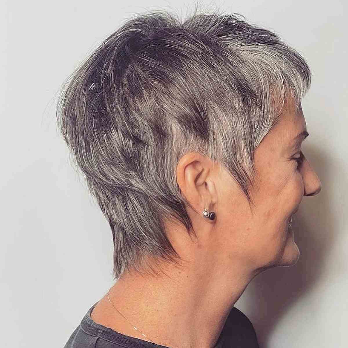 Soft Pixie Mullet for Women Over 60