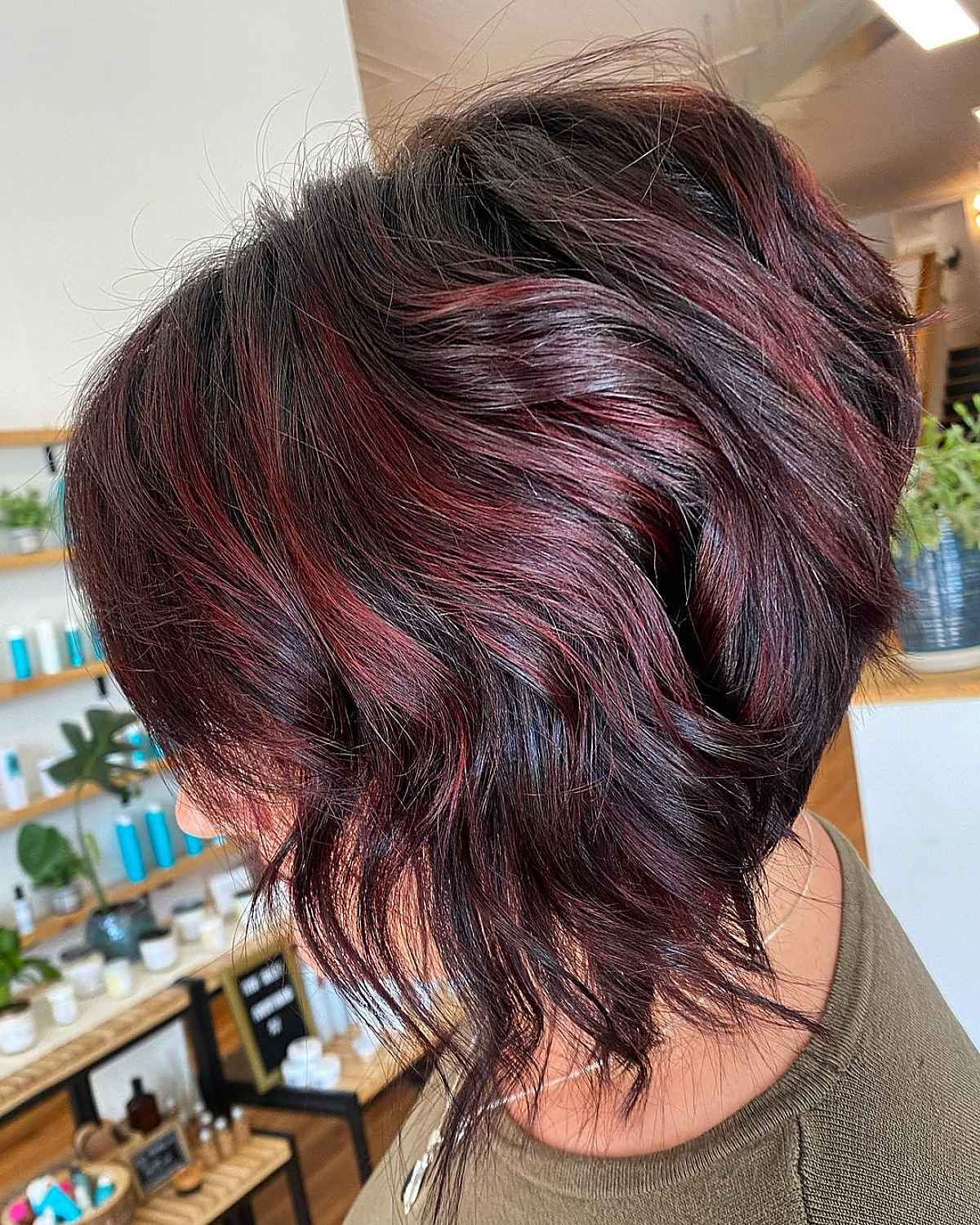 Merlot wedge hairstyle